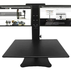 Victor High Rise Dual Monitor Standing Desk Workstation, 28