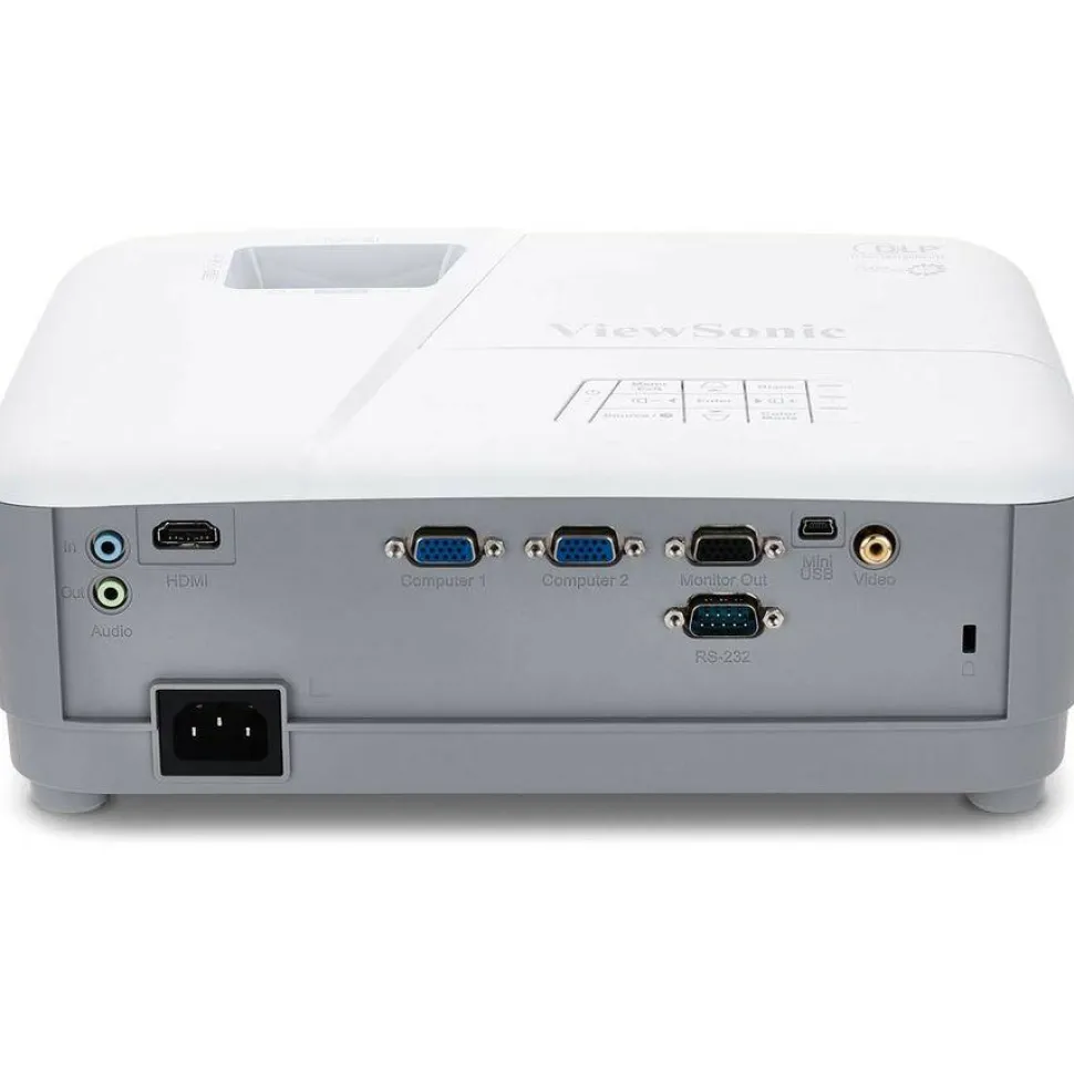 ViewSonic PA503W 4000 Lumens WXGA Projector, High Brightness for Widescreen Presentations and Home Entertainment, Vertical Keystone, 1.1x Optical Zoom, and HDMI Inputs