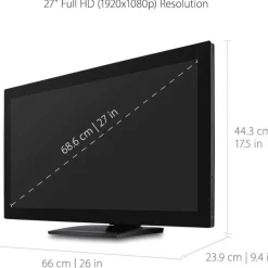 ViewSonic TD2760 27 Inch 1080p Touch Screen Monitor, 10-Point Multi-Touch for Commercial Signage and Hospitality, RS232 Control, Advanced Ergonomics, HDMI, DisplayPort