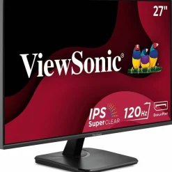 ViewSonic VA2756A-MHD 27 Inch 1080p Monitor, IPS Display with 120Hz for Enhanced Home and Office Productivity, Eye Care Technology, HDMI, DisplayPort, and VGA Inputs