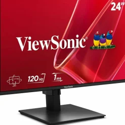 ViewSonic VA2448-MHJ 24 Inch 1080p Monitor, IPS Display with 120Hz for Smooth Home and Office Viewing, Eye Care Technology, Advanced Ergonomics, HDMI, and VGA Inputs