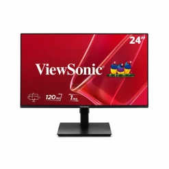 ViewSonic VA2448-MHJ 24 Inch 1080p Monitor, IPS Display with 120Hz for Smooth Home and Office Viewing, Eye Care Technology, Advanced Ergonomics, HDMI, and VGA Inputs