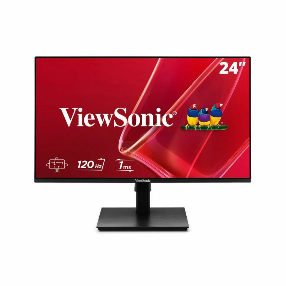 ViewSonic VA2448-MHJ 24 Inch 1080p Monitor, IPS Display with 120Hz for Smooth Home and Office Viewing, Eye Care Technology, Advanced Ergonomics, HDMI, and VGA Inputs