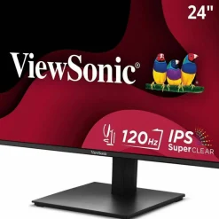 ViewSonic VA2448-MHJ 24 Inch 1080p Monitor, IPS Display with 120Hz for Smooth Home and Office Viewing, Eye Care Technology, Advanced Ergonomics, HDMI, and VGA Inputs