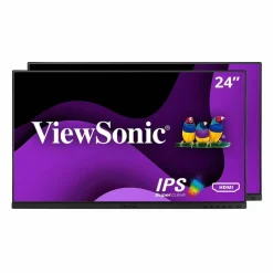 ViewSonic VG2448A-2_H2 24 Inch 1080p Dual Pack Head-Only Monitors, IPS Display for Smooth Home and Office Productivity and Dual-Screen Setups, HDMI, DisplayPort, USB, and VGA Inputs
