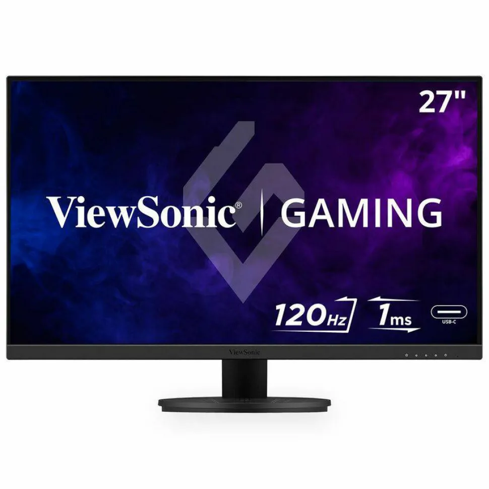 ViewSonic VX2716A 27 Inch 1080p Gaming Monitor, IPS Display with 120Hz and 1ms for Smooth Gameplay, DisplayPort for Daisy Chain, USB-C, and HDMI Inputs