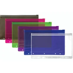 Vinyl Storage Pouch, Assorted Colors