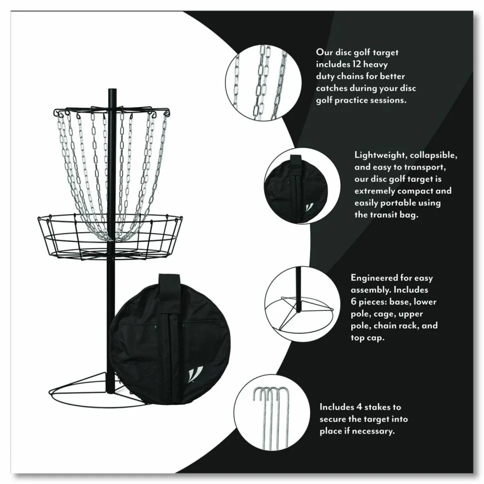 VORTExX Disc Golf Target, 52.8" x 26" Diameter