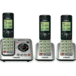 Vtech CS6629-3 Cordless Digital Answering System, Base and 2 Additional Handsets