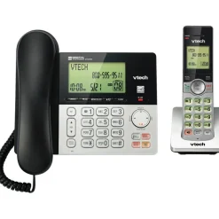 VTech CS6949 DECT 6.0 Standard Phone - Black, Silver