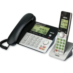 VTech CS6949 DECT 6.0 Standard Phone - Black, Silver