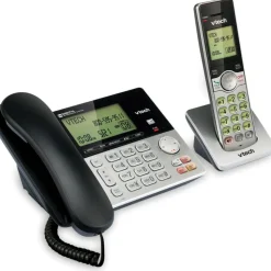 VTech CS6949 DECT 6.0 Standard Phone - Black, Silver