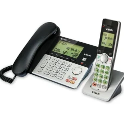 VTech CS6949 DECT 6.0 Standard Phone - Black, Silver