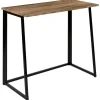 Walker Small Rustic Natural Home Office Folding Computer Desk - 36"