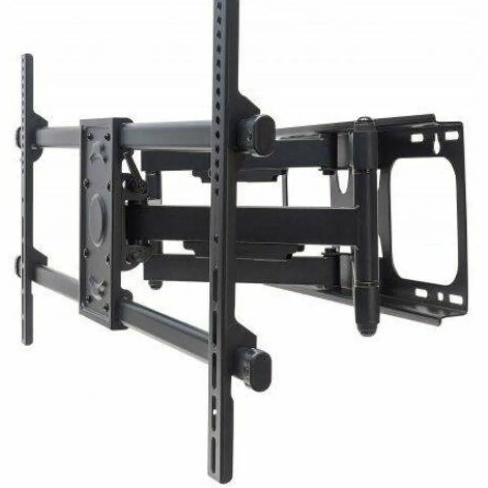 Wall Mount for TV & Monitors (Full Motion), For screens 37" to 75" , VESA compatability: all between 200x200mm and 800x400mm - check the dimensions of the four mounting holes on back of screen to ensure it fits, Max 75kg, Black, Bracket, Lifetime Warranty