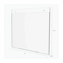Wall Sign Holder, Horizontal, 8-1/2