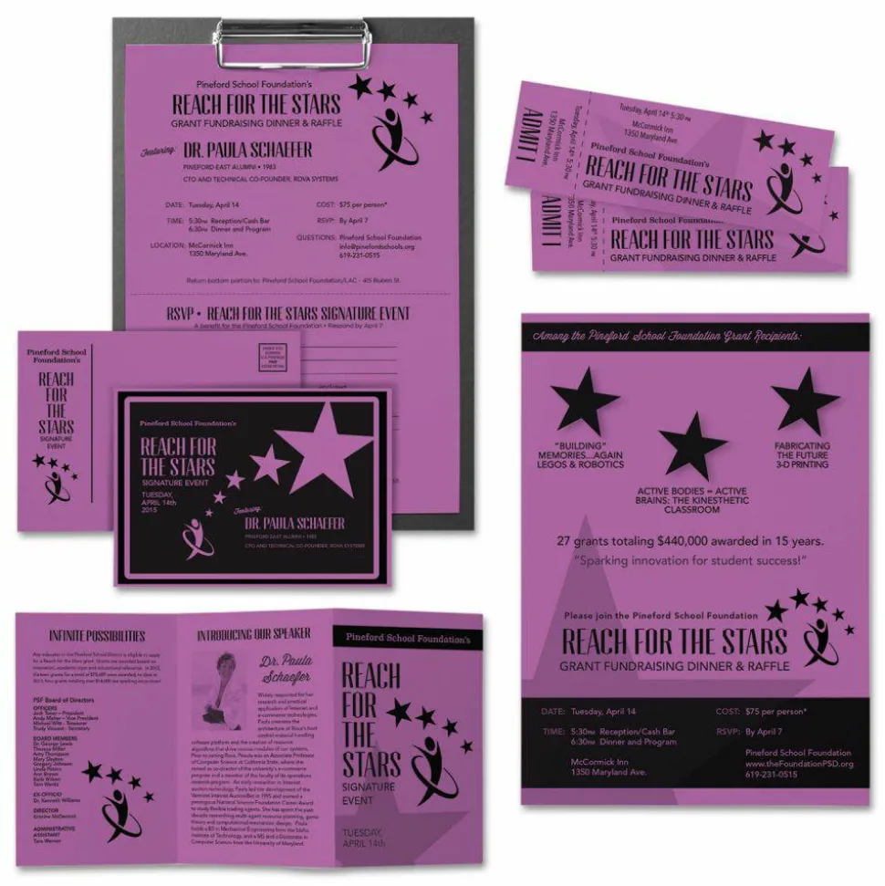 Wausau Astrobrights Multi-Use Card Stock, Planetary Purple, Letter (8.5" x 11"), 65 Lb, 30% Recycled, Pack Of 250