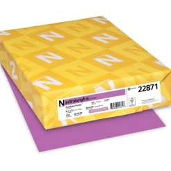 Wausau Astrobrights Multi-Use Card Stock, Planetary Purple, Letter (8.5