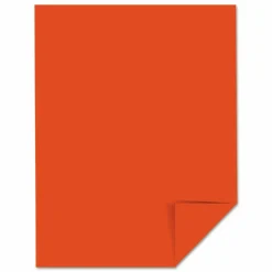 Wausau Astrobrights Multi-Use Card Stock, Orbit Orange, Letter (8.5