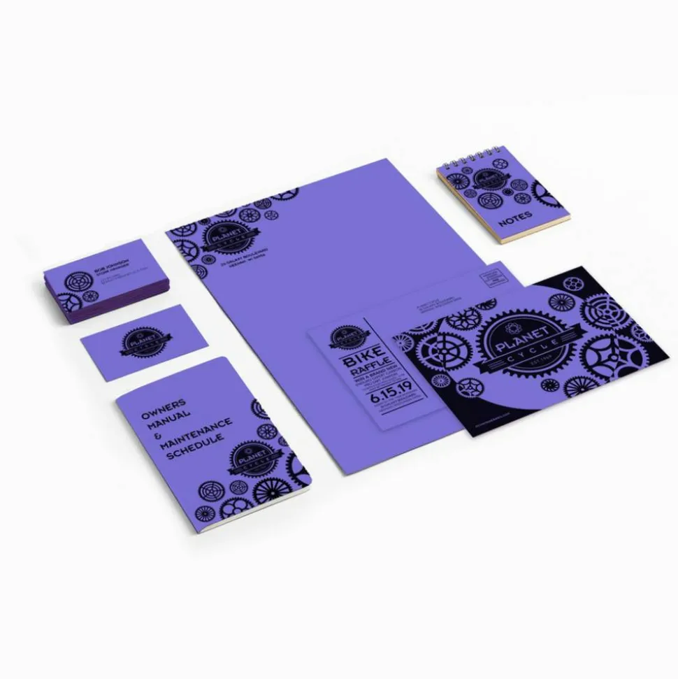 Wausau Astrobrights Multi-Use Card Stock, Venus Violet, Letter (8.5" x 11"), 65 Lb, Pack Of 250