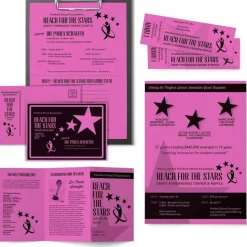 Wausau Astrobrights Multi-Use Card Stock, Outrageous Orchid, Letter (8.5" x 11"), 65 Lb, Pack Of 250