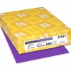 Wausau Astrobrights Multi-Use Card Stock, Gravity Grape, Letter (8.5" x 11"), 65 Lb, Pack Of 250