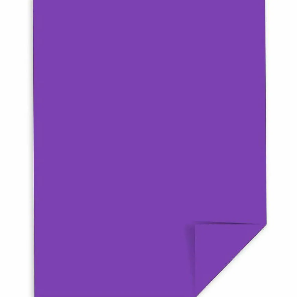 Wausau Astrobrights Multi-Use Card Stock, Gravity Grape, Letter (8.5" x 11"), 65 Lb, Pack Of 250