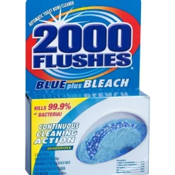 WD-40 2000 Flushes Blue/Bleach Bowl Cleaner Tablets - Concentrate Tablet - 3.50 oz (0.22 lb) - 12 / Carton - Blue