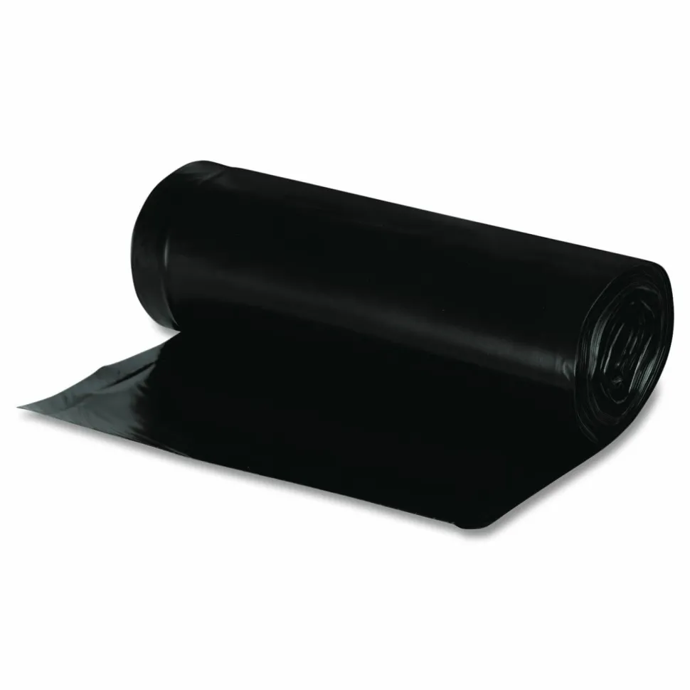Webster EarthSense 0.65 mil Trash Bags, 10 gal, 24"H x 23"W, 75% Recycled, Black, 500 Bags