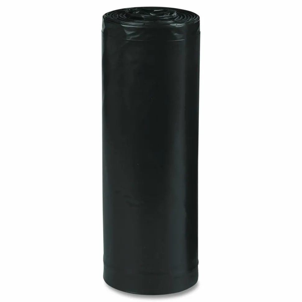 Webster EarthSense 0.65 mil Trash Bags, 10 gal, 24"H x 23"W, 75% Recycled, Black, 500 Bags