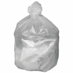 Webster 0.55 mil Trash Bags, 56 gal, 43"H x 43"W, Natural, 200 Bags