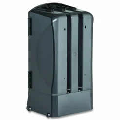 WeGo Trio Utensil Dispenser, Holds 100 Forks/100 Knives/100 Spoons, 13.39 x 15.75 x 23.62, Black