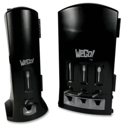 WeGo Dispenser, 10-1/4” x 12-1/2” x 23-3/4”, Forks, Black
