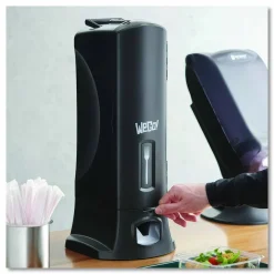 WeGo Dispenser, 10-1/4” x 12-1/2” x 23-3/4”, Forks, Black