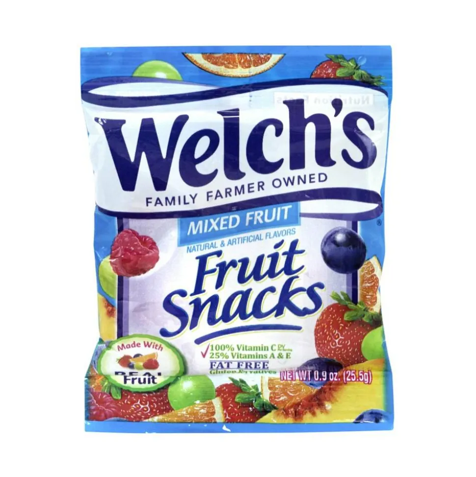 Welch's Mixed Fruit Snacks, 0.9 oz., Box Of 66 Pouches