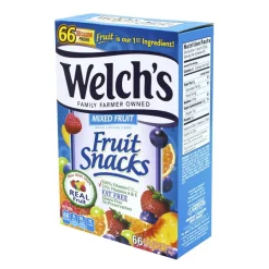 Welch's Mixed Fruit Snacks, 0.9 oz., Box Of 66 Pouches