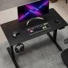 48”W Essential Electric Height Adjustable Standing Desk, Black