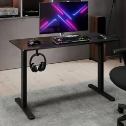 48”W Essential Electric Height Adjustable Standing Desk, Black