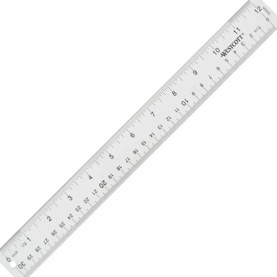 Westcott Acrylic See-Through Ruler, 12"
