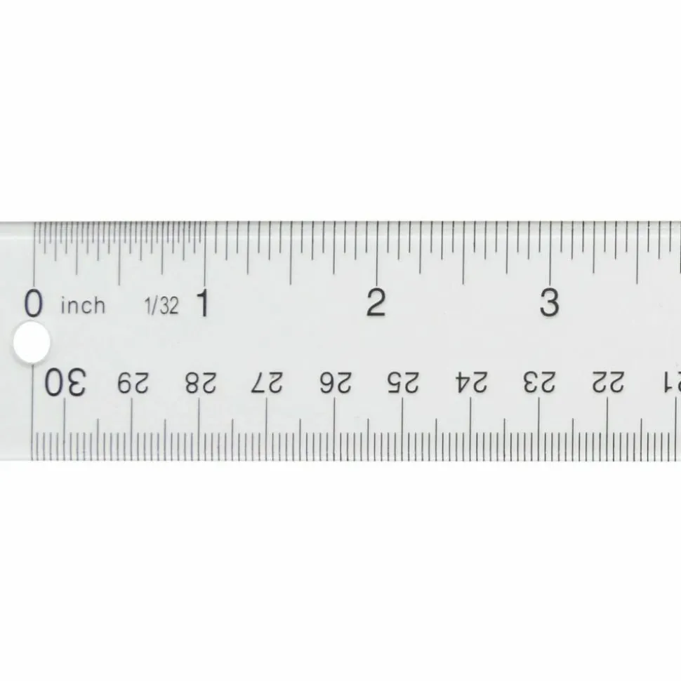 Westcott Acrylic See-Through Ruler, 12"