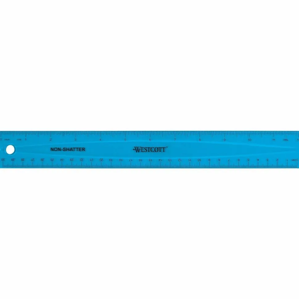 Westcott Shatterproof Ruler, 12", 1 Ruler