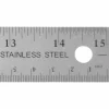 Westcott Stainless Steel Rulers, 15" L x 1" W, Stainless Steel, Pack Of 12