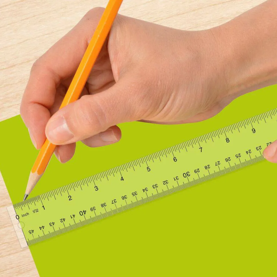 Westcott Transparent Acrylic Ruler, 18"