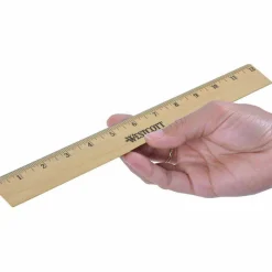 Westcott Wood Ruler, Single Edge, 12