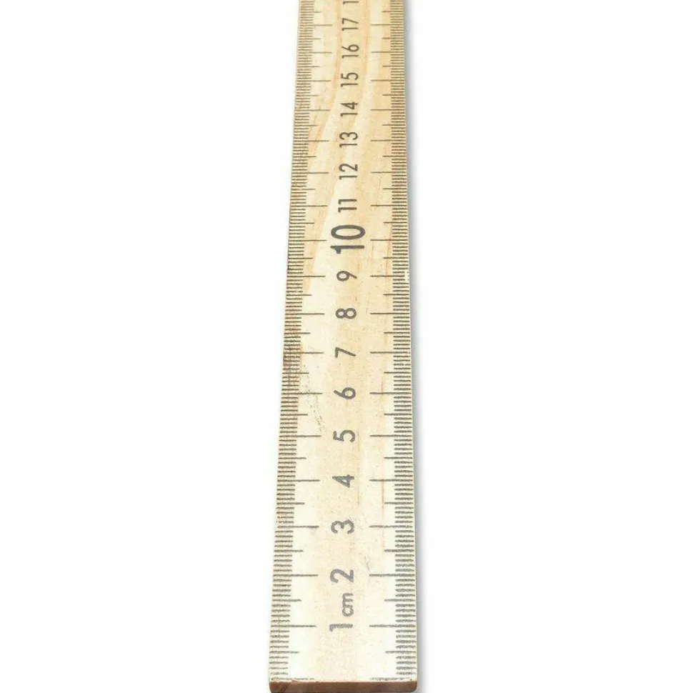 Westcott Wooden Meter Stick, Standard/Metric, 39.5", Clear Lacquer Finish, 12/Box