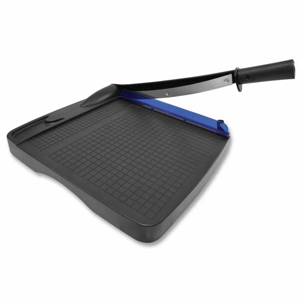 Westcott Multi-Purpose Guillotine Trimmer, 12", Black/Blue