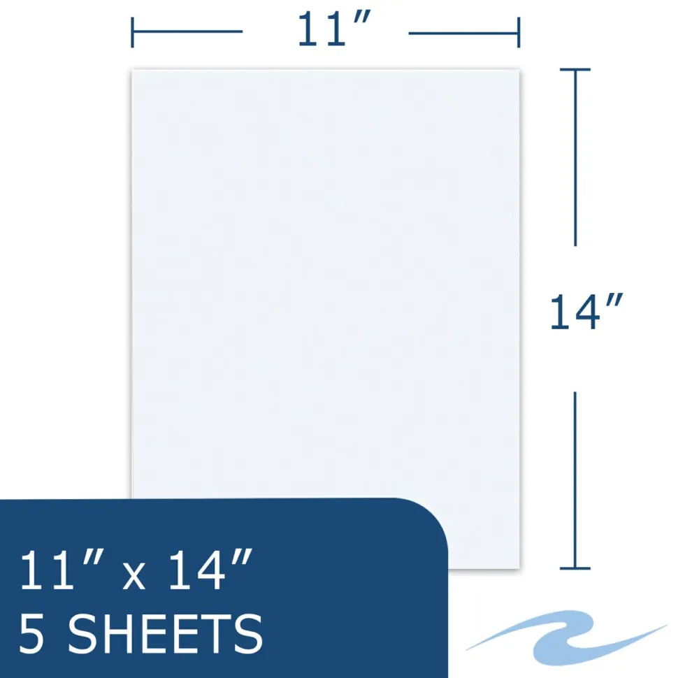 White Posterboard 11" X 14" 5/pk
