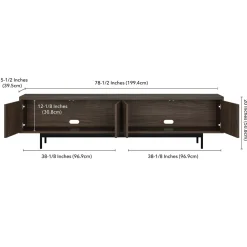 Whitman Rectangular TV Stand for TV's up to 85