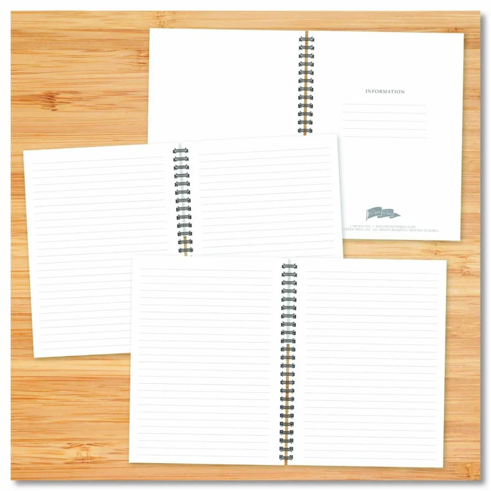 Willow Creek Press No Defense Undated Journal, Medium/College Rule, Pastel Multicolor Cover, (80) 8 x 6 Sheets