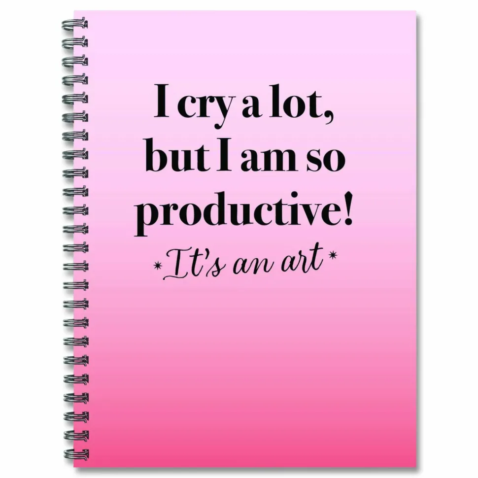 Willow Creek Press So Productive Undated Journal, Medium/College Rule, Pink Cover, (80) 8 x 6 Sheets